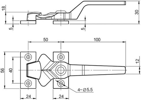 304 Stainless Steel Closed Door Handle Commercial Kitchen 1Pcs in Kuwait