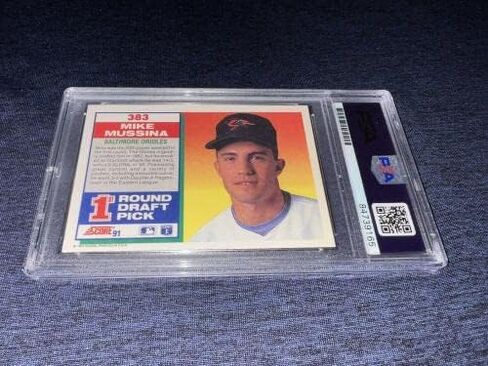 وقع مايك موسينا عام 1991 بطاقة تداول الصاعد RC Orioles HOF PSA GEM 10 - MLB CARDOGASTER in Saudi Arabia