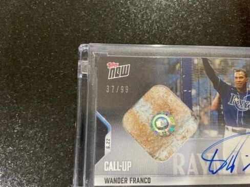 Auto Base Relic 37/99 Wander Franco 2021 MLB TOPPS NOW 402A MLB HOLO Debut - Baseball Slabbed Autographed Cards in Saudi Arabia