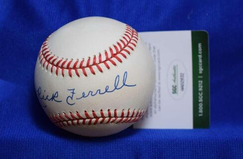 Rick Ferrell SGC Coa Autograph American League OAL Signed BasebaLL - Baseball Slabbed Autographed Cards in Saudi Arabia