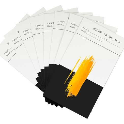 100pcs Large Paint Color Matching Spray Out Cards 9.8" * 5.5" Coating Proofing Paper Hiding Power Test Cards for Reflectance Meter in Kuwait