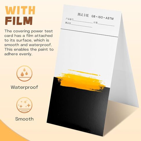 100pcs Large Paint Color Matching Spray Out Cards 9.8" * 5.5" Coating Proofing Paper Hiding Power Test Cards for Reflectance Meter in Kuwait