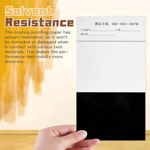 100pcs Large Paint Color Matching Spray Out Cards 9.8" * 5.5" Coating Proofing Paper Hiding Power Test Cards for Reflectance Meter in Kuwait