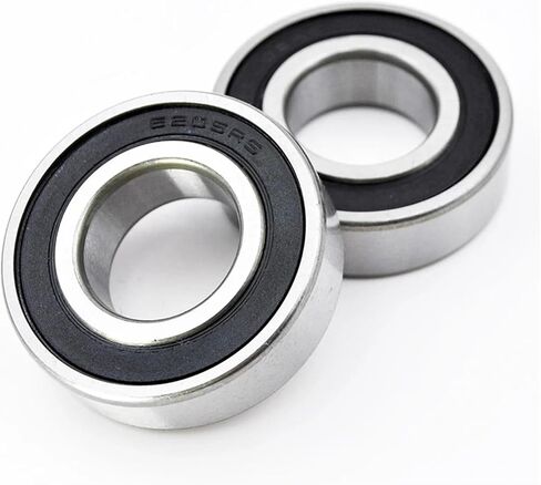 2PCs تحمل 6200 6201 6202 6203 6204 6205 2RS DDU LLU RS 6200RS 6201RS 6202RS 6205RS Chrome Steel Groove Ball (6200-2RS 10x30x9mm) in Kuwait