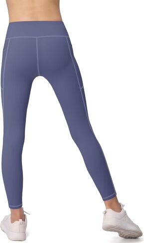 AENLLEY Girls Activewear Leggings with 2 Pockets - Kids High Waist Dance Workout Yoga Pants for Athletic in Saudi Arabia