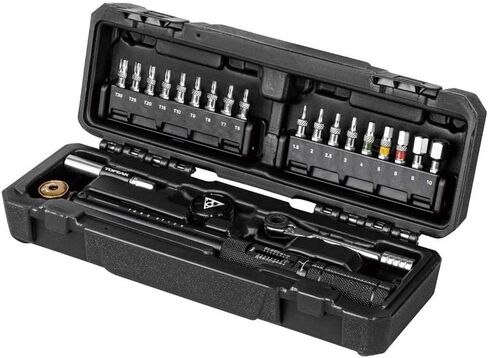 Topeak Torq Stick Pro 4-20 Nm, Tool Box w/TorqStick 4-20nm, mini Ratchet Tool, Finger bit Holder, Speed Sleeve bit Holder, 18 Tool bits (4-20Nm, 18 Tool Bits) in Saudi Arabia