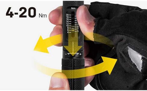 Topeak Torq Stick Pro 4-20 Nm, Tool Box w/TorqStick 4-20nm, mini Ratchet Tool, Finger bit Holder, Speed Sleeve bit Holder, 18 Tool bits (4-20Nm, 18 Tool Bits) in Saudi Arabia