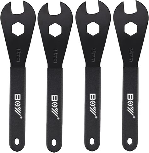 Bike Cone Wrench Set - 7 Sizes (13-19mm) Bicycle Wheel Hub Axle Nut Installer & Remover Cycling Spanner Tool Kit in Saudi Arabia