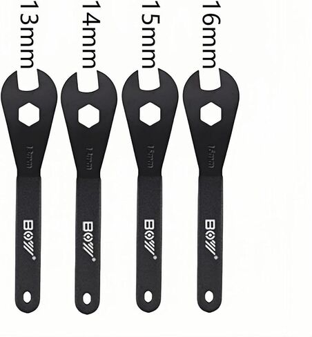 Bike Cone Wrench Set - 7 Sizes (13-19mm) Bicycle Wheel Hub Axle Nut Installer & Remover Cycling Spanner Tool Kit in Saudi Arabia