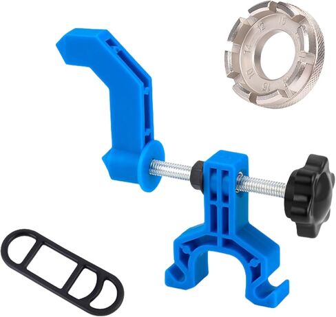 Bicycle Wheel Truing Tool Portable Bike Rim Adjustment Stand, Universal Size Portable Bicycle Wheel Truing Tool with Spoke Wrench,Mini Bike Wheels Repair Tools in Saudi Arabia