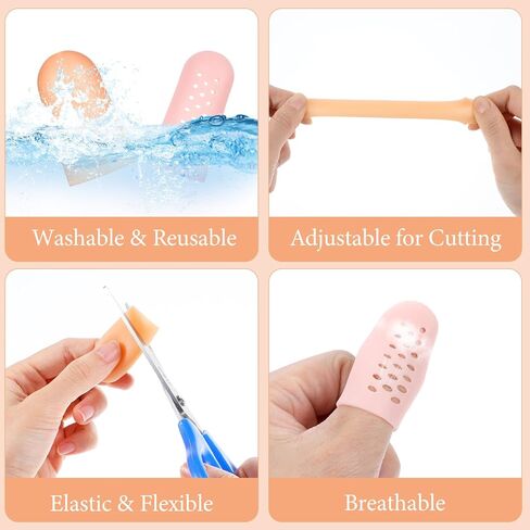 20pcs الهلام أصابع أصابع مع ثقوب الهواء حماة أصابع الهلام القابلة للتنفس تغطي أصابع حماية أصابع الأطراف تغطي قفزة أخمص القدمين حماة لتكسير الجرح بثور الأظافر (عارية) in Kuwait