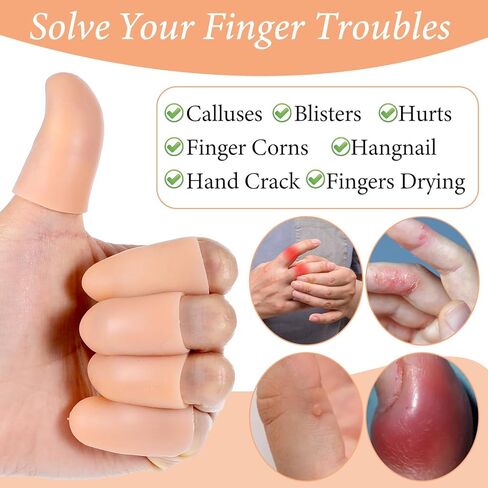 20pcs الهلام أصابع أصابع مع ثقوب الهواء حماة أصابع الهلام القابلة للتنفس تغطي أصابع حماية أصابع الأطراف تغطي قفزة أخمص القدمين حماة لتكسير الجرح بثور الأظافر (عارية) in Kuwait