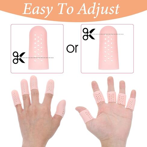 20pcs الهلام أصابع أصابع مع ثقوب الهواء حماة أصابع الهلام القابلة للتنفس تغطي أصابع حماية أصابع الأطراف تغطي قفزة أخمص القدمين حماة لتكسير الجرح بثور الأظافر (عارية) in Kuwait