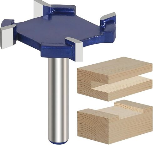1pc 1/4inch shank 4 carbide eash spanboard surfacing bit for slab تسطيح الخشب بتة بتة بتة. in Saudi Arabia