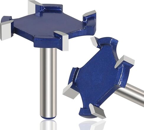 1pc 1/4inch shank 4 carbide eash spanboard surfacing bit for slab تسطيح الخشب بتة بتة بتة. in Saudi Arabia