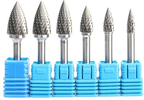 YG8 Alloy Rotary File 1Pc GX Type Double Slot Tungsten Steel Wood Carving Grinding Head Hard Metal for Copper(GX0816M06) in Saudi Arabia