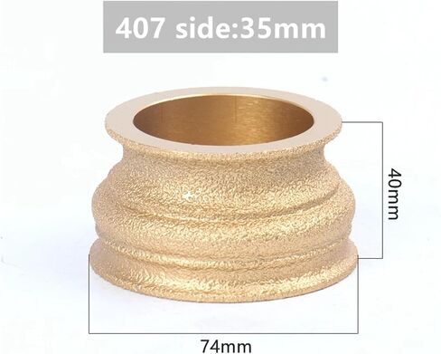 1pcs تتحمل 20 مم ديا 3 بوصة/75 ملم فراغ جاف جاف مناسحة الماس الطحن عجلات الحافة قرص الطحن (45 hypotenuse 20mm) in Saudi Arabia