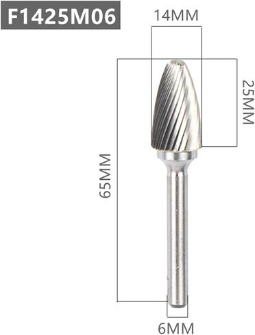 1PCS TUNGSTEN TUNGSTEN CARBIDE ROTARY FILE TOOL DRILL THELING BEUR TOLADS BURR DIE GRANDER ALTERS (6PCS- (F06-16)) in Saudi Arabia