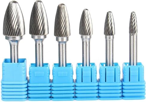 1PCS TUNGSTEN TUNGSTEN CARBIDE ROTARY FILE TOOL DRILL THELING BEUR TOLADS BURR DIE GRANDER ALTERS (6PCS- (F06-16)) in Saudi Arabia