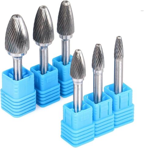1PCS TUNGSTEN TUNGSTEN CARBIDE ROTARY FILE TOOL DRILL THELING BEUR TOLADS BURR DIE GRANDER ALTERS (6PCS- (F06-16)) in Saudi Arabia