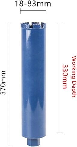 18-83mm 370mm Diamond Core Drill Bit Wall Concrete Perforator Masonry Drilling for Water Wet Marble Granite Wall Drilling Tools 1Pcs(66mmX370mm) in Saudi Arabia