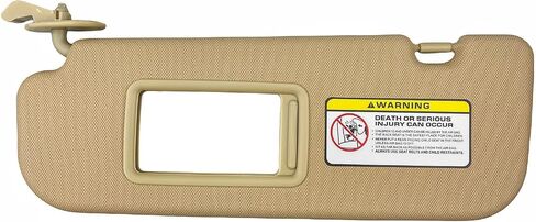 Pair of Left and Right Sun Visors with Holders for Hyundai Elantra 2011 2012 2013 2014 2015 Gray Color #85210-3X040-TX in Kuwait
