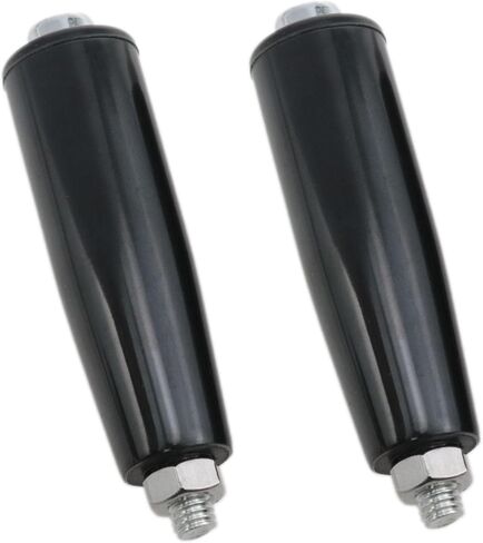 Rotating Handles Trailer Jack M8 Threaded Handles Crank handwheels with Nuts 2pcs (Black) in Saudi Arabia