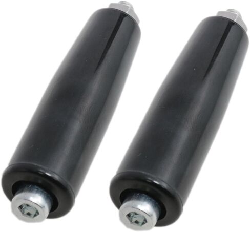 Rotating Handles Trailer Jack M8 Threaded Handles Crank handwheels with Nuts 2pcs (Black) in Saudi Arabia