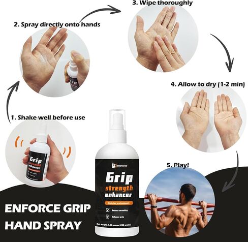 Sports Hand Grip Spray 100ml- Boost Performance, Enhance Control and Maximize Grip - for Athletes: Tennis, Basketball, Baseball, Weightlifting, Pole Dancing, Golf, etc in Kuwait