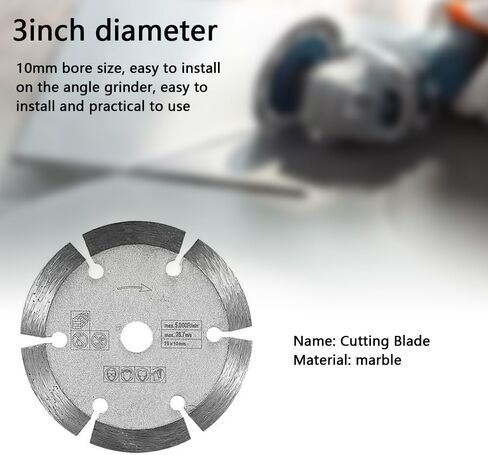 3inch Dolomite Cutting Blade 75 * 1.2 * 10mm Grinding Wheel Blade Angle Grinder Sawblade for Cutting Tile Ceramic Concrete Marble in Saudi Arabia