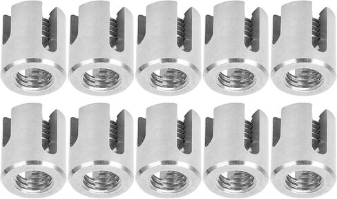 Cross Cable Clamp Clamp Stafless Steel Rope Cross Cross Clamp Clamp لتطبيقات حديقة حديقة داخلية في الهواء الطلق 316 من الفولاذ المقاوم للصدأ 10pcs (M8 3mm) in Saudi Arabia