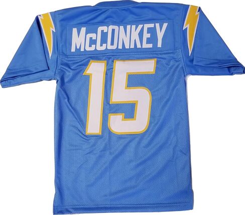 مخصصة مخصصة Ladd McConkey Youth Powder Blue Jersey Youth Jersey in Saudi Arabia