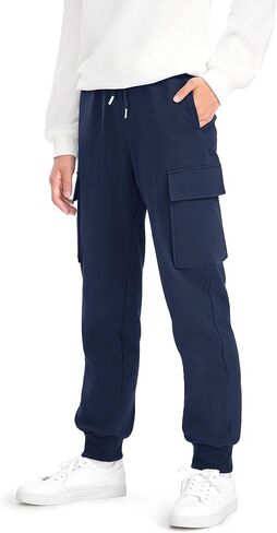 Auranso Boys Cargo Sweatpants Althetic Pants for Kids Joggers Casual Workout with Pockets Drawstring in Saudi Arabia