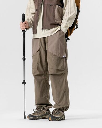 Parachute Cargo Pants Men Women-Quick Dry Joggers Lightweight Sweatpants Drawstring Tactical Pants for Hiking in Saudi Arabia