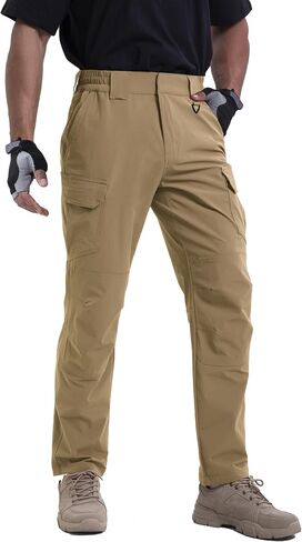 NATUVENIX Lightweight Mens Hiking Pants Quick Dry Travel Pants for Men Water Resistant Work Pants Men with Pockets Outdoor in Kuwait
