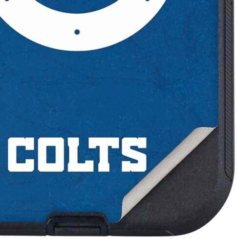 Skinit Decal Phone Skin Compatible with OtterBox Defender iPhone 15 - Officially Licensed NFL Indianapolis Colts Distressed Design in Saudi Arabia