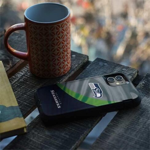 Skinit Skinit Skin Concervated مع Otterbox Defender iPhone 11 Case - تصميم NFL Seattle Seahawks المرخص رسميًا in Saudi Arabia