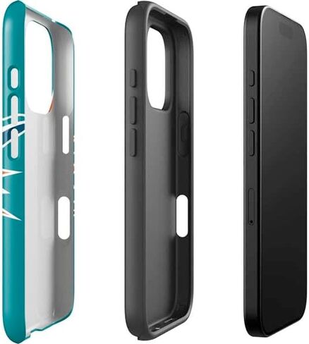 حالة هاتف Skinit Impact متوافقة مع iPhone 16 Pro Max - NFL Miami Dolphins مرخص رسميًا تصميم شعار كبير in Saudi Arabia