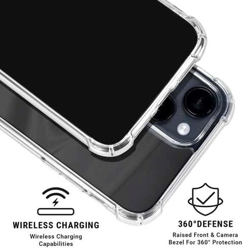 حالة هاتف Skinit Clear متوافقة مع iPhone 15 - تصميم NFL NFL New Orleans Saints مرخص رسميًا in Saudi Arabia