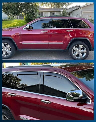 حراس المطر في القنوات المتطورة لتويوتا RAV4 2020-2025 ، مقطع النافذة المنحرفات تنفيس النوافذ زجال واق من انحراف الرياح شمس المطر الظل ، 4 PCS in Kuwait