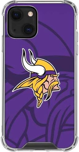 قضية الهاتف Clear Clear متوافقة مع iPhone 13 - NFL Minnesota Vikings مرخص رسميًا in Saudi Arabia