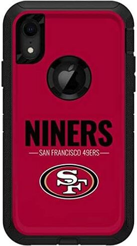 Skinit Skinit Skin Compatible مع Otterbox Defender iPhone XR - تصميم فريق NFL San Francisco 49ers المرخص رسميًا in Saudi Arabia