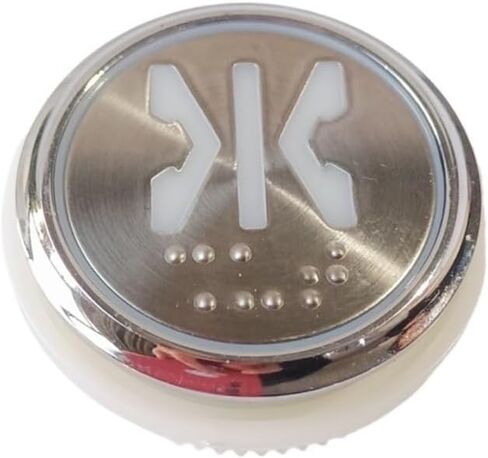 Elevator COP Round Button PB31-10 Lift Spare Parts Open Close Door White Light with Braille in Saudi Arabia