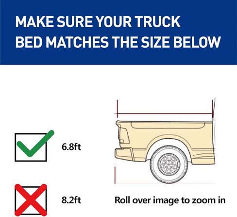 غطاء Lyon 8ft / 98 "غطاء سرير Tri-Fold Hard Tri-Fold متوافق مع غلاف Tonneau 1999-2025 Ford F-250 F-350 F-450 Super Duty Tonneau in Kuwait