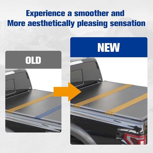 غطاء Lyon 8ft / 98 "غطاء سرير Tri-Fold Hard Tri-Fold متوافق مع غلاف Tonneau 1999-2025 Ford F-250 F-350 F-450 Super Duty Tonneau in Kuwait