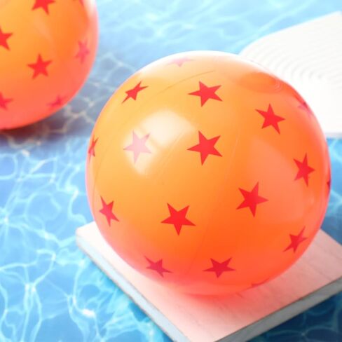 12 PCS anime beach balls bulk 12 int صفراء وأحمر نجم الشاطئ الكرة للأطفال قابلة للنفخ ، تطفو لحفلة عيد ميلاد الصيف هدية ألعاب السباحة الهدية in Saudi Arabia