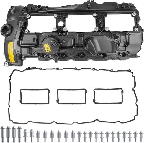 MOSTPLUS 11127552281 Engine Valve Cover Compatible with BMW N52 E70 E82 E90 E91 Z4 X3 X5 128i 328i 528i in Saudi Arabia