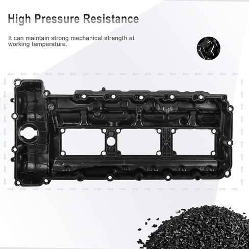 MOSTPLUS 11127552281 Engine Valve Cover Compatible with BMW N52 E70 E82 E90 E91 Z4 X3 X5 128i 328i 528i in Saudi Arabia