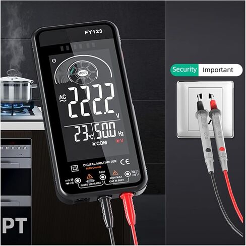 Current Signal Generator 6000 Counts Digital Multimeter Smart Auto Range 600V Tester Meter True AC/DC Voltage with LCD Screen Flashlight in Kuwait