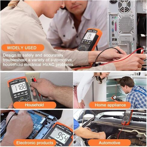 Current Signal Generator Digital 6000 Counts Multimeter Auto/Manual Range Avometer Measuring Meter with Self-Locking Protection in Kuwait